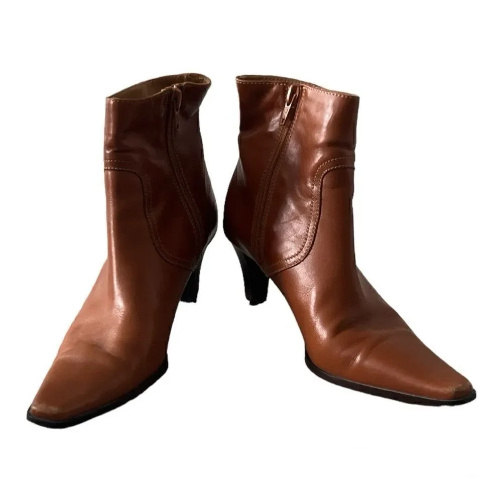 Coach Alexis Leather Ankle Booties size 6